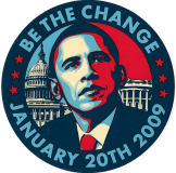 Obama (Be The Change) - 4"