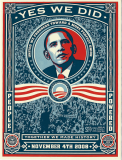 Obama - Yes We Did (Logo) - 4.5" x 6"