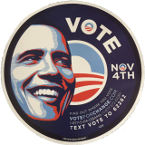 Obama VOTE - 12.5"