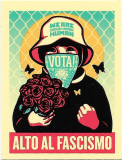 VOTA!  ALTO AL FASCISMO - 2" X 2.5"