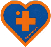 GTC + Heart (Orange) - 1.25" x 1.25"