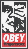 Fingercroxx X OBEY (1.75" x 3")