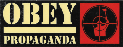 Obey Propaganda (Red/Cream) - 4.75" x 1.88"