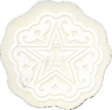 Star Mandala (Clear/White) - 1.75"