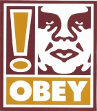 Exclamation Point (OBEY/Brown) - 4\" x 4.75\"