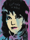 Joan Jett (Blue/Pink) - 3" x 4"